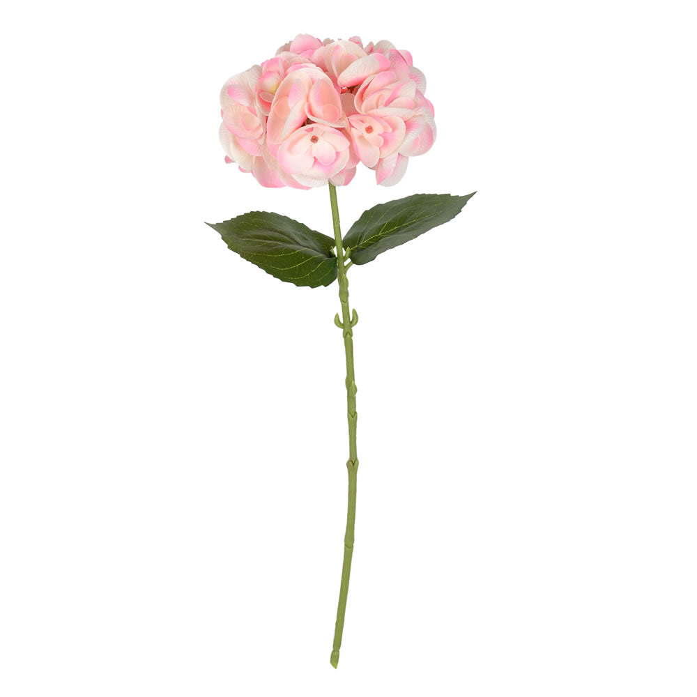 Vickerman 18" Artificial Pink Hydrangea Spray. There are 4 pieces per pack.
