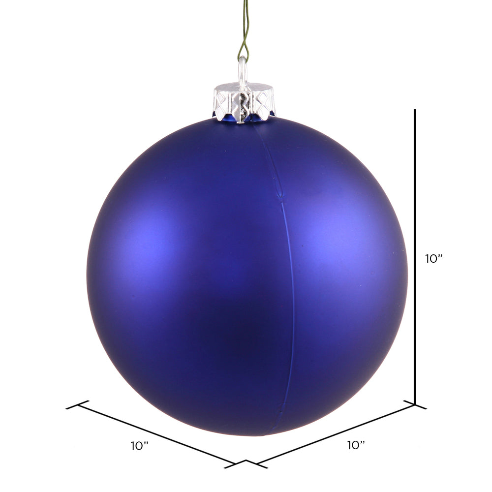 Vickerman 10" Cobalt Matte Ball Ornament