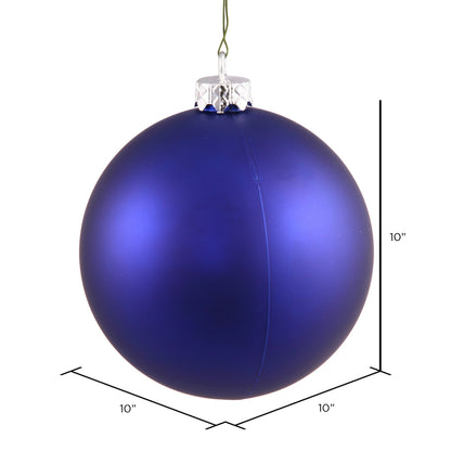 Vickerman 10" Cobalt Matte Ball Ornament