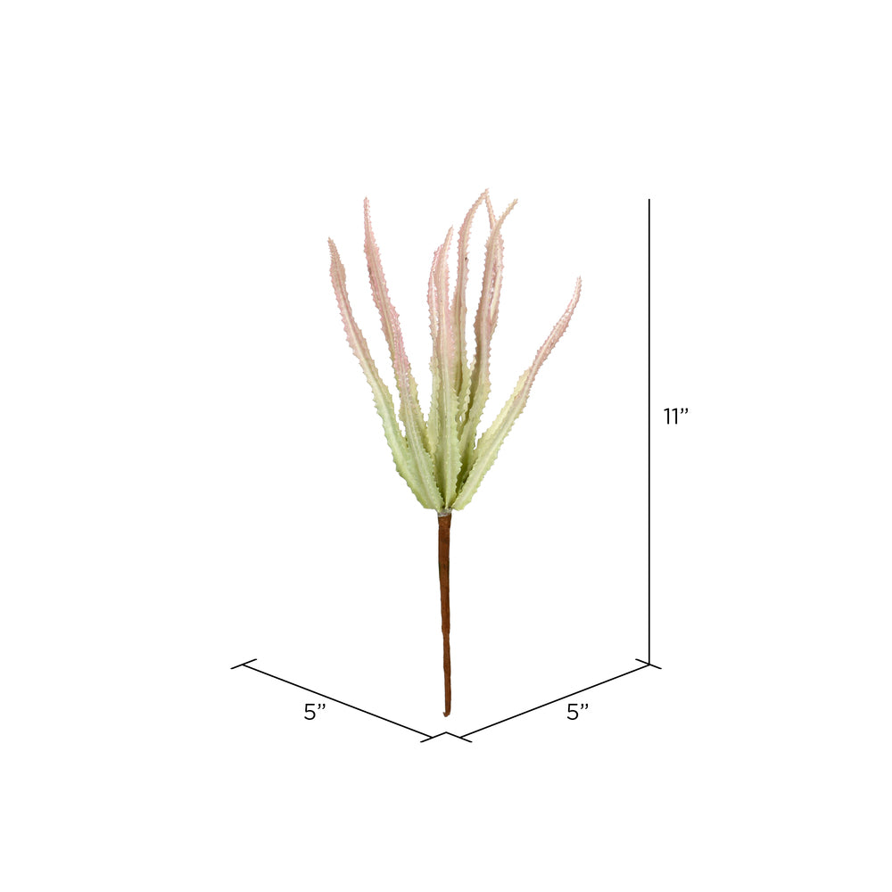 Vickerman 11" Artificial Mixed Green Haworthia Spray. Includes 6 sprays per pack.