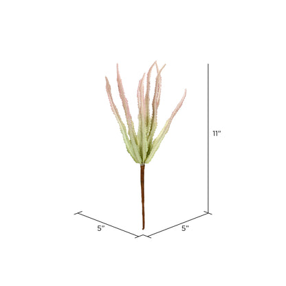 Vickerman 11" Artificial Mixed Green Haworthia Spray. Includes 6 sprays per pack.