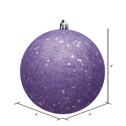 Vickerman 4" Lavender Sequin Ball Ornament 6 per Bag