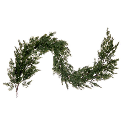 Vickerman 66" Artificial Green Cypress Full Garland.