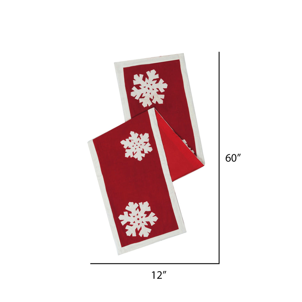 Vickerman Decorative 12" x 60" Felt Flakes Table Runner