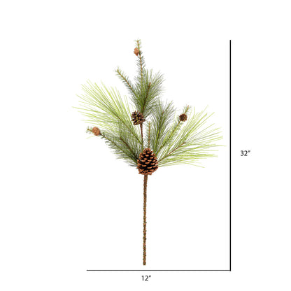 Vickerman 32" Larkspur Pine Artificial Christmas Spray. Includes 2 sprays per pack.