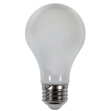 Damar A19 LED Light Bulb 7W 720 Lumen E26 Medium Base 2700K Warm White for Bedroom Living Room Lamp Home Light Bulb 120V Dimmable CRI80 360° Beam Angle Dry/Damp Location White Finish Pack of 3