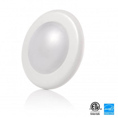 Light Blue USA 4" LED Disk Light, Round, 10 Watt, 120V, 650LM