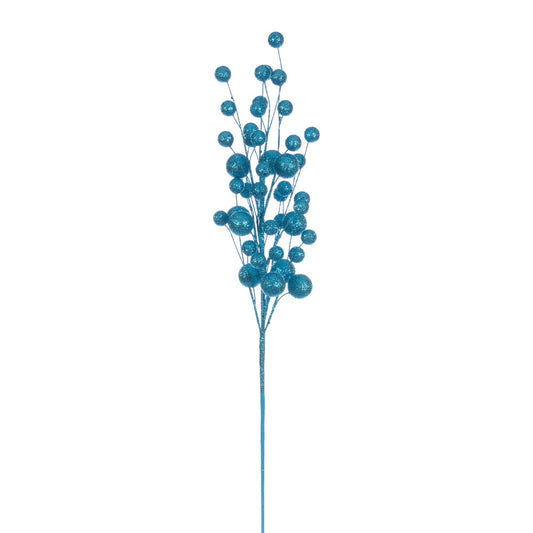 Vickerman 27" Turquoise Multi Ball Glitter Spray 4 per bag.