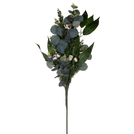 Vickerman 37" Green Artificial Eucalyptus Berry Spray.
