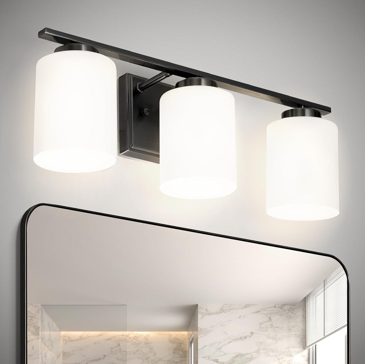 ASD Lighting 3-light Vanity Light 3xE26 60W 120V Black ETL