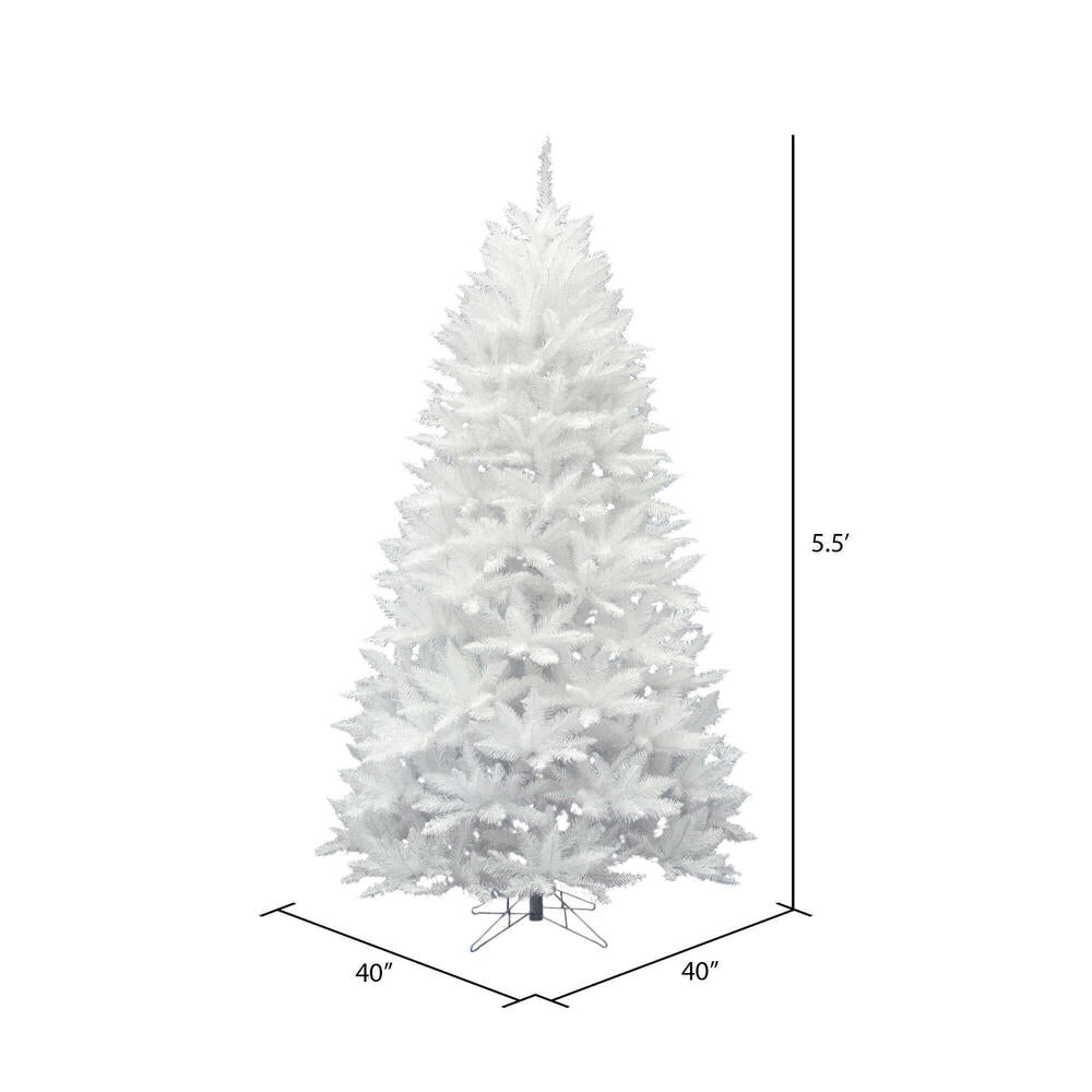 Vickerman 5.5' Sparkle White Spruce Artificial Christmas Tree Unlit