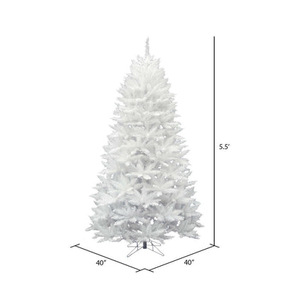 Vickerman 5.5' Sparkle White Spruce Artificial Christmas Tree Unlit