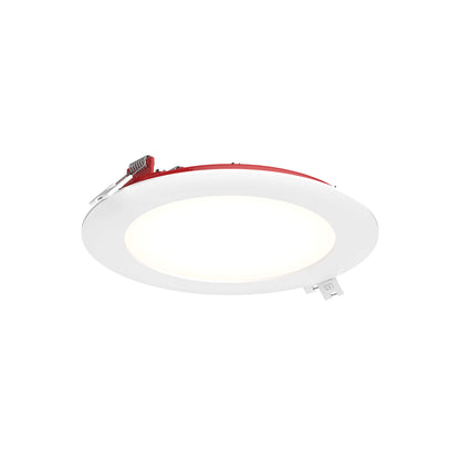 DALS 6 Inch Round Recessed Panel Light with Junction Box/Driver | CCT Color Selectable | 14W, 1230 Lumens | Fire Rated | Dimmable Pot Light | Wet Rated | ETL Certified