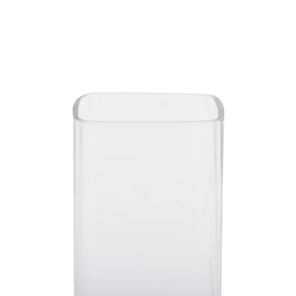 Vickerman 9.6" Clear Square Glass Container
