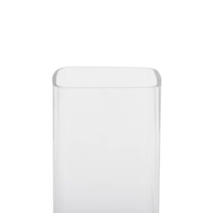 Vickerman 9.6" Clear Square Glass Container
