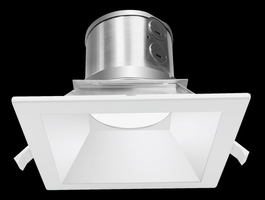 Westgate 6 LED Commercial Recessed Light, Commercial Indoor Lighting, 40W Max, 3200 Lumens Max, 27K/30K/35K/40K/50K, White Finish, 0~10V Dimmable