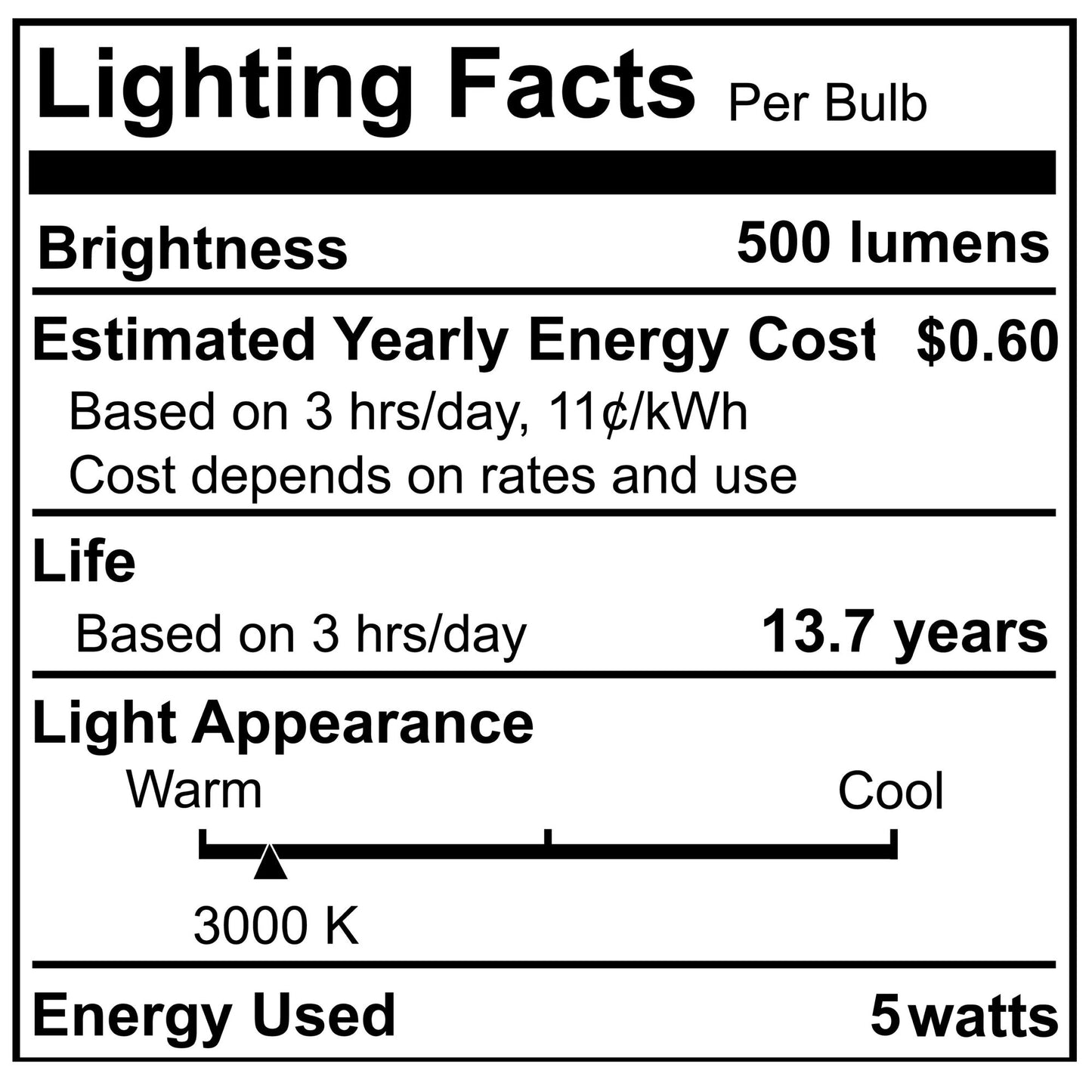 Bulbrite 862084 LED Filament Pack of (4) 5 Watt Dimmable CA10 Light Bulb with Clear Glass Finish and Medium (E26) Base - 3000K (Soft White Light), 500 Lumens