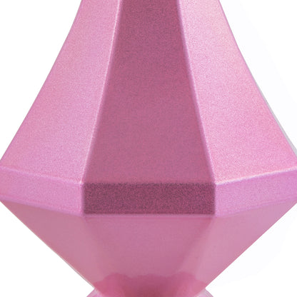 Vickerman 8" Pink Candy Finish Diamond Finial Ornament Pack of 2