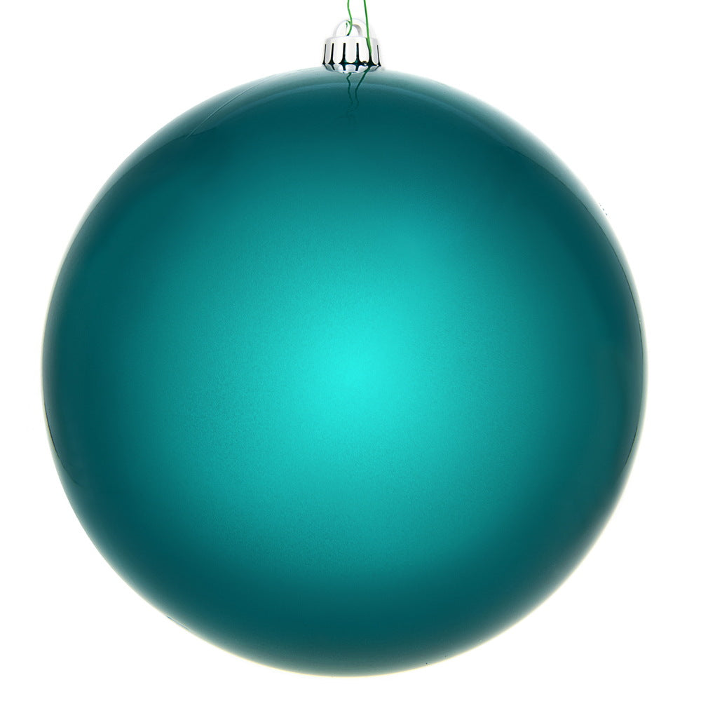 Vickerman 12" Dark Teal Candy Ball Ornament