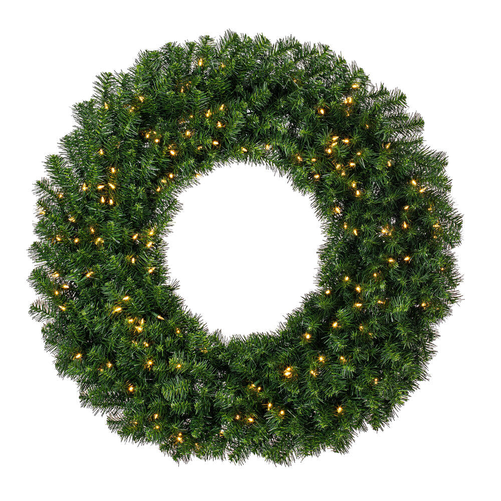 Vickerman 48" Douglas Fir Artificial Christmas Wreath Warm White LED Lights