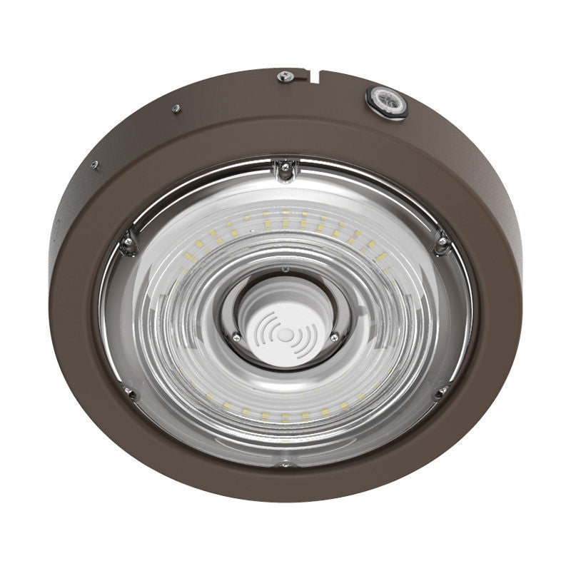 Westgate Builder Series Indoor Round Canopy Light Selectable 30/40/50W 30/40/50K Sensor Ready, Brz, Outdoor Lighting, 30W/40W/50W, 135 Lumens/W,  30K/40K/50K