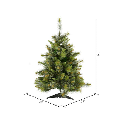 Vickerman 3' Cashmere Pine Artificial Christmas Tree Unlit