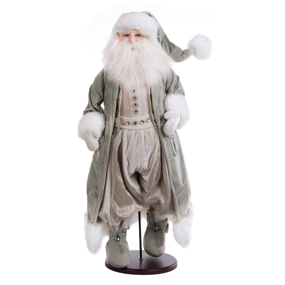 Vickerman 28" Jewel-Tide Greetings Collection Santa Doll with Stand