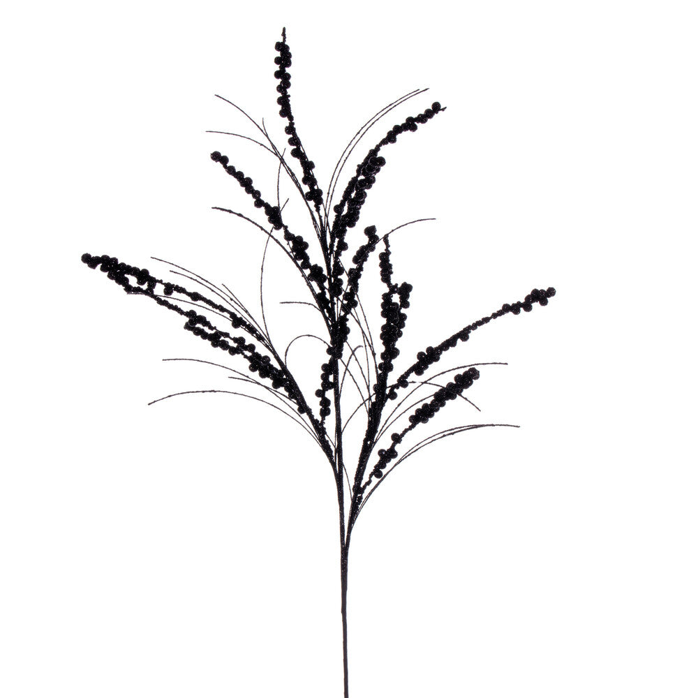 Vickerman 36" Black Berry Twig Glitter Spray 6 per bag.