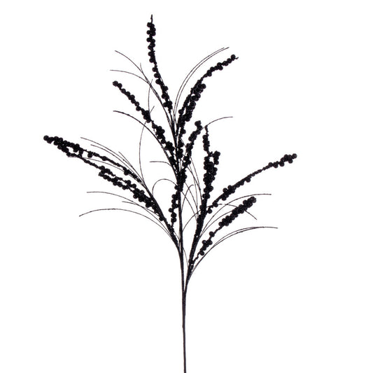 Vickerman 36" Black Berry Twig Glitter Spray 6 per bag.