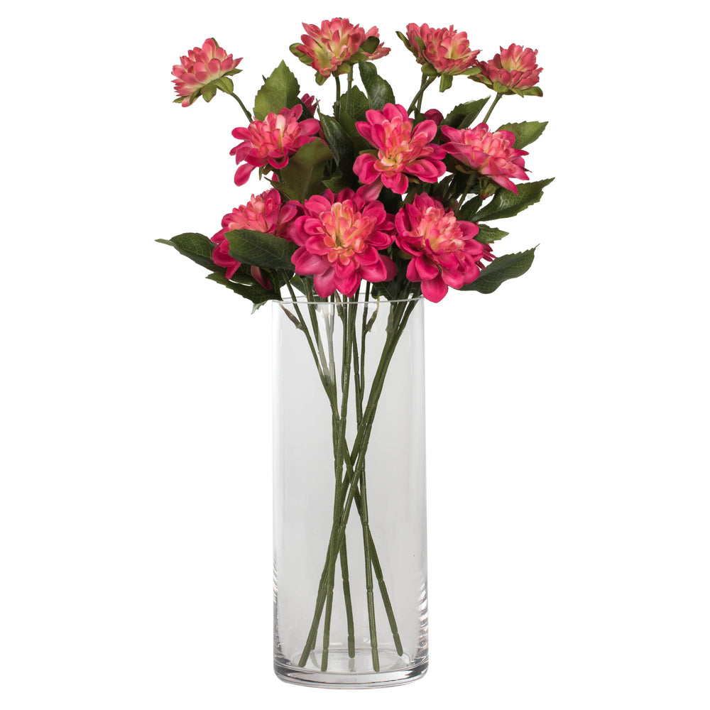 Vickerman 17" Artificial Fuschsia Dahlia Spray. Includes 6 sprays per pack.