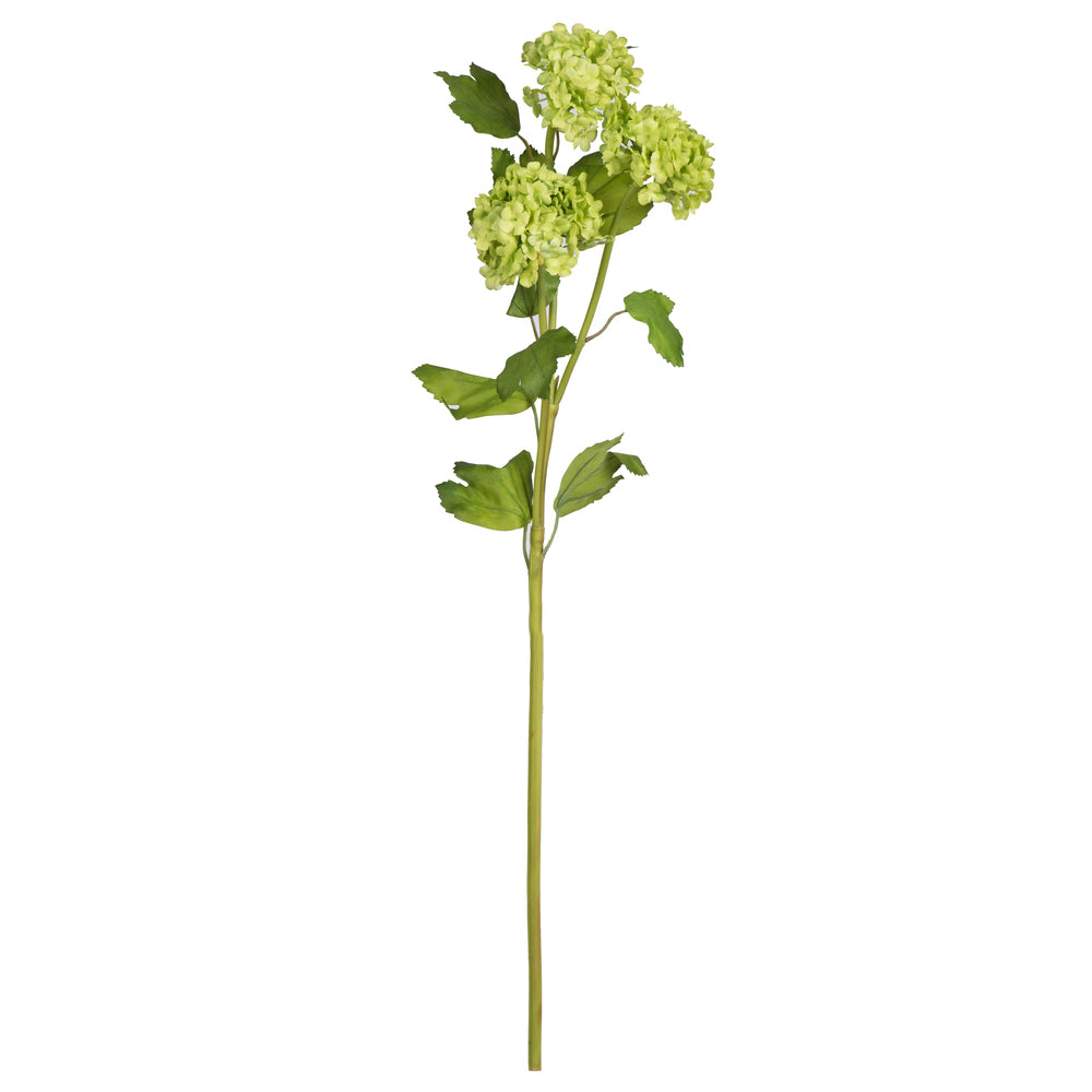 Vickerman 23.5'' Artificial Green Ball Flower Spray. Includes 2 sprays per pack.