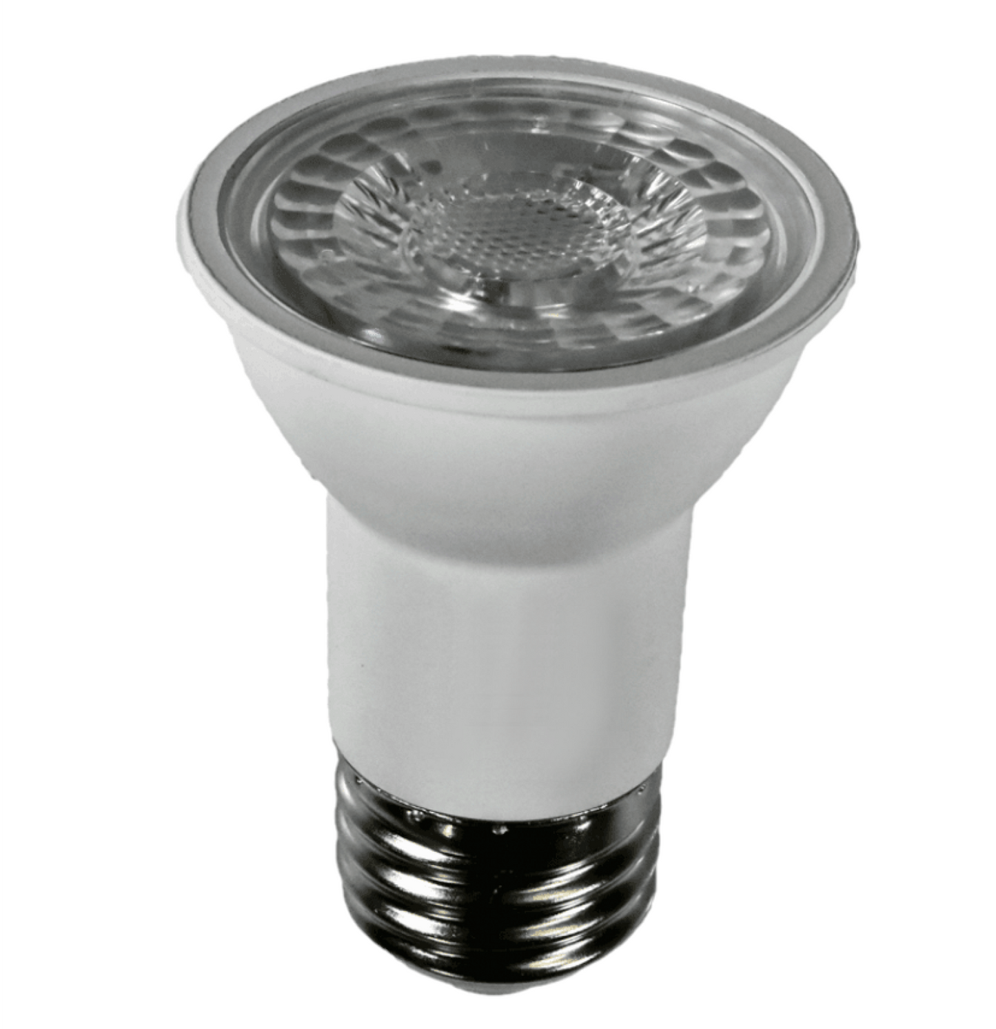 Damar PAR16 LED Long Neck Flood Light Bulb 6.5W 500 Lumen E26 Medium Base 3000K Soft White Ideal for Track & Recessed Spot Light Bulbs 120V CRI80 38° Beam Angle Dimmable White Finish Pack of 3