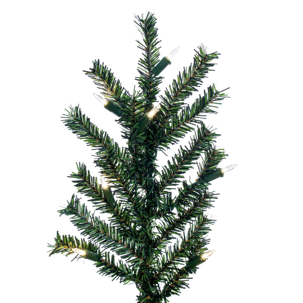 Vickerman 6' Natural Bark Alpine Artificial Christmas Tree Warm White Dura-lit LED Lights