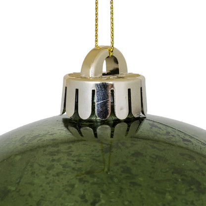 Vickerman 6" Moss Green Mercury Ball Ornament 4 per Bag.