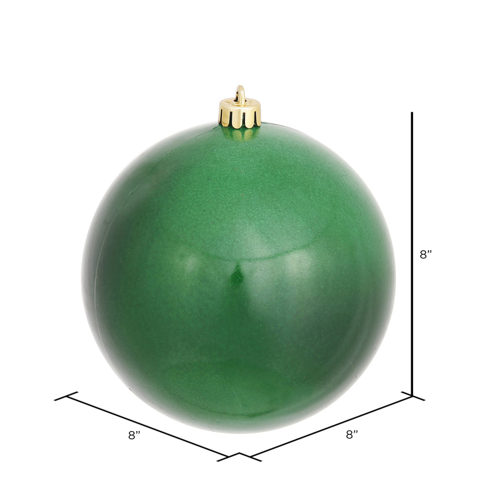 Vickerman 8" Emerald Candy Ball Ornament