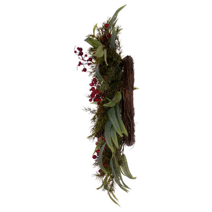 Vickerman 22" Green Artificial Leaf Wreath.