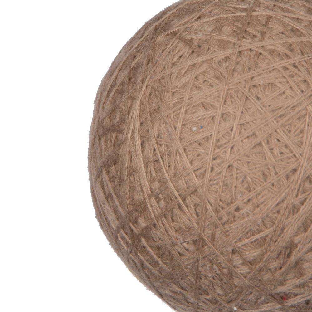 Vickerman 5" Natural Wool String Wrapped Ball Ornament 2 per bag.