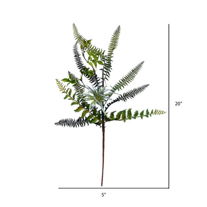 Vickerman 20" Artificial Green Fern Pick 2/pk