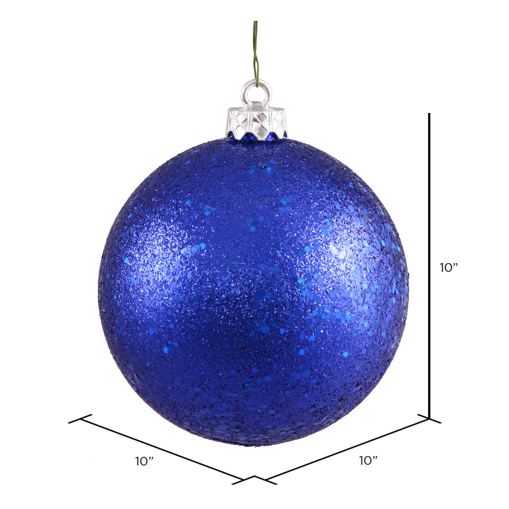 Vickerman 10" Cobalt Sequin Ball Ornament