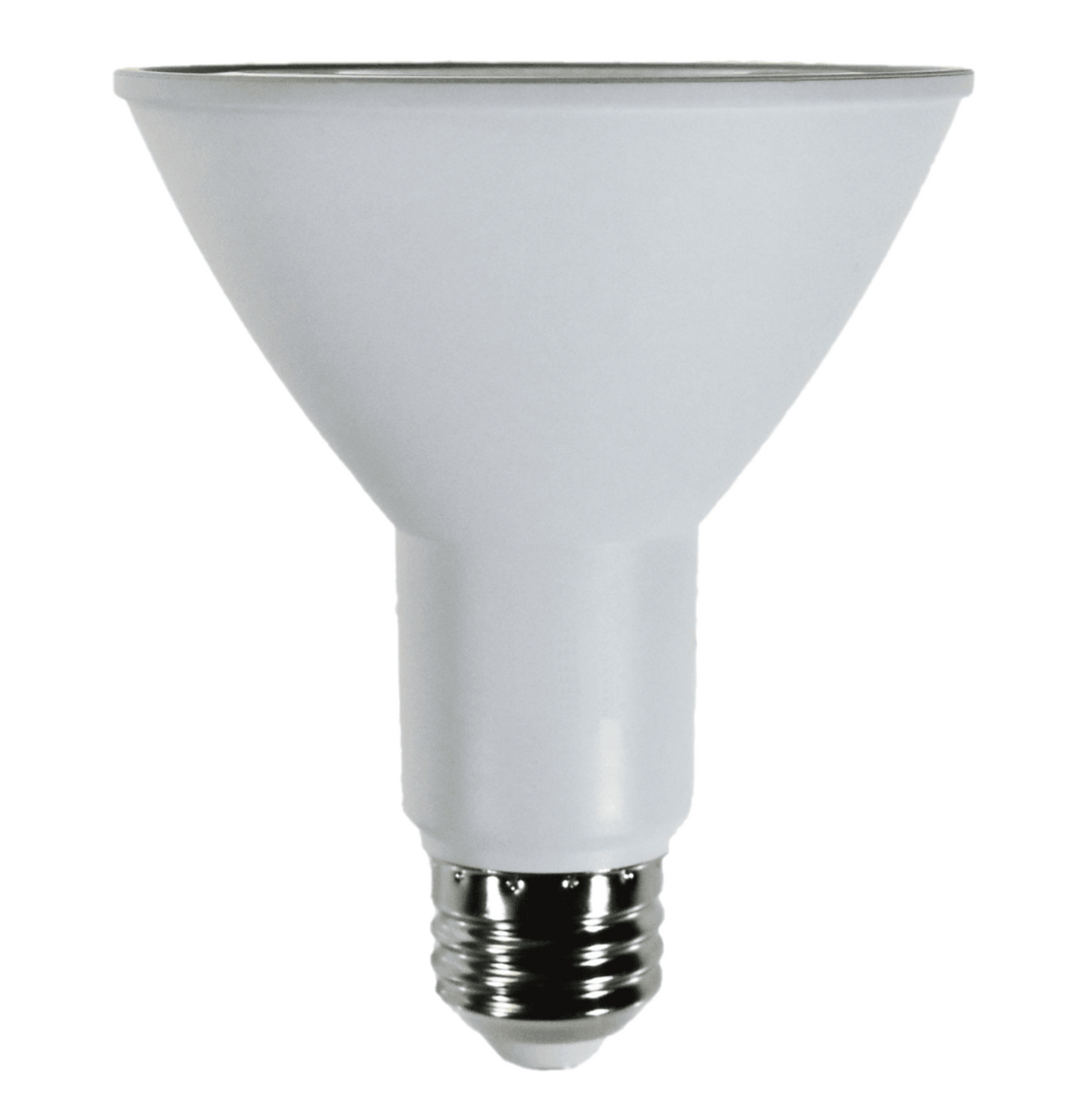 Damar PAR30 LED Long Neck Flood Light Bulb 8W 800 Lumen E26 Medium Base 5000K Bright White Ideal for Track & Recessed Spot Light Bulbs 120V CRI80 40° Beam Angle White Finish Pack of 6