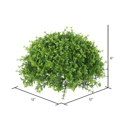 Vickerman 11"  Artificial Green Mixed Greenery Half Ball.
