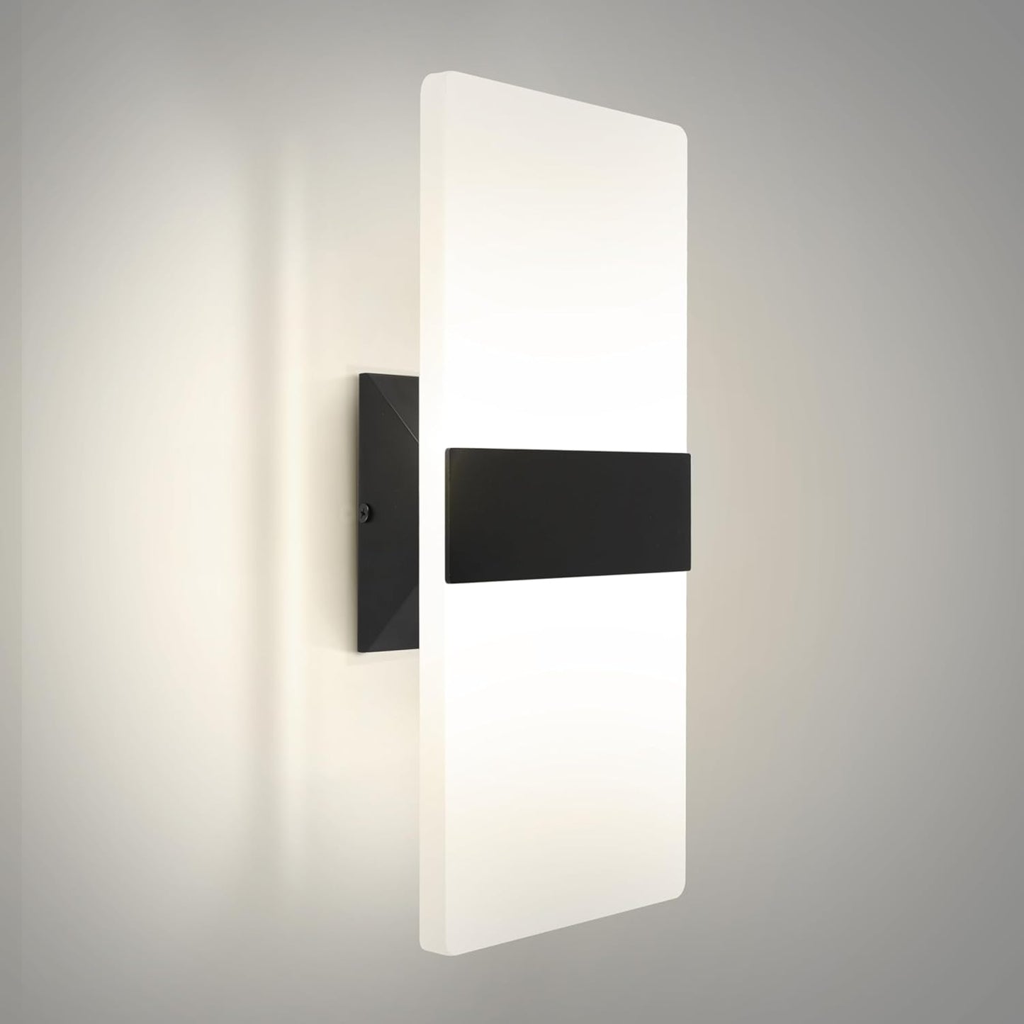 ASD Lighting LED Wall Sconce 24W 120V Triac 2700/3000/3500/4000/5000K Black ETL