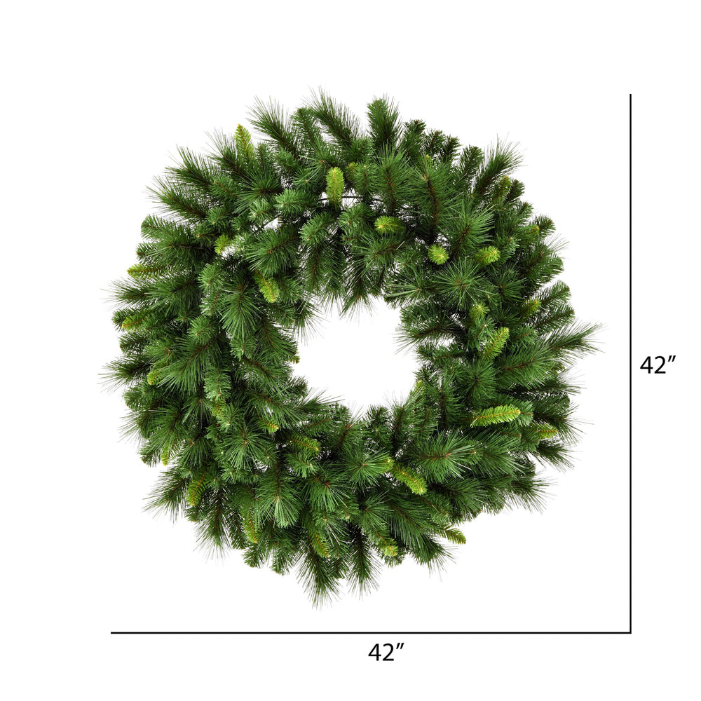 Vickerman 42" Bangor Mixed Pine Artificial Christmas Wreath Unlit