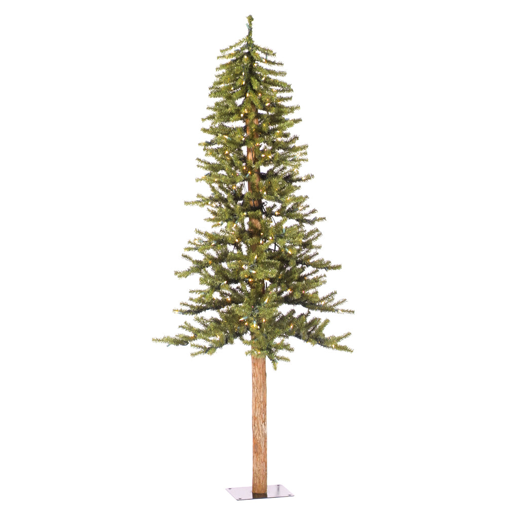 Vickerman 6' Natural Alpine Artificial Christmas Tree Clear Incandescent Lights