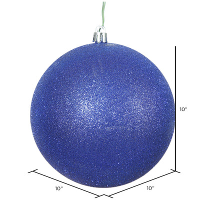 Vickerman 10" Cobalt Blue Glitter Ball Ornament