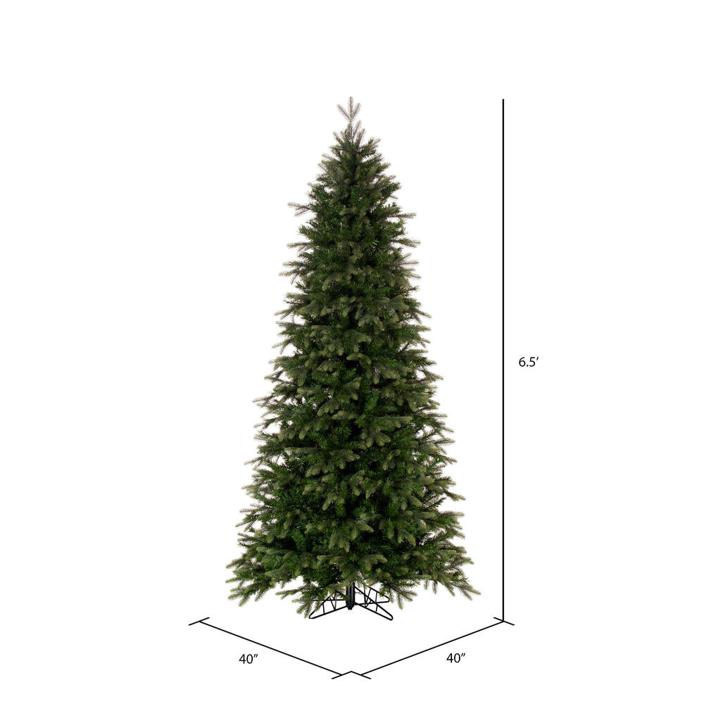 Vickerman 6.5' x 40" Douglas Fir Artificial Slim Unlit Christmas Tree.