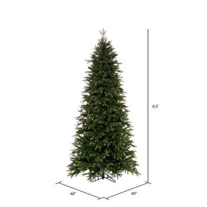 Vickerman 6.5' x 40" Douglas Fir Artificial Slim Unlit Christmas Tree.