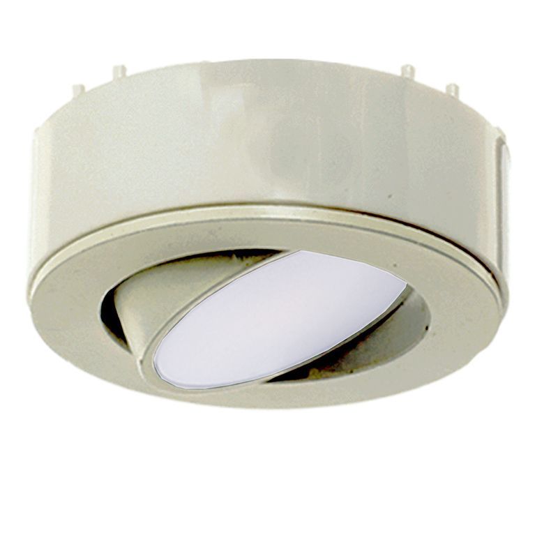 Westgate 120V Adj. 3-Pack Kit Slim Puck Light, ETL, 3000K, Brushed Nickel, Undercabinet Lighting, 4.5W, 250 Lumens, 3000K, Bronze TRIAC Dimming