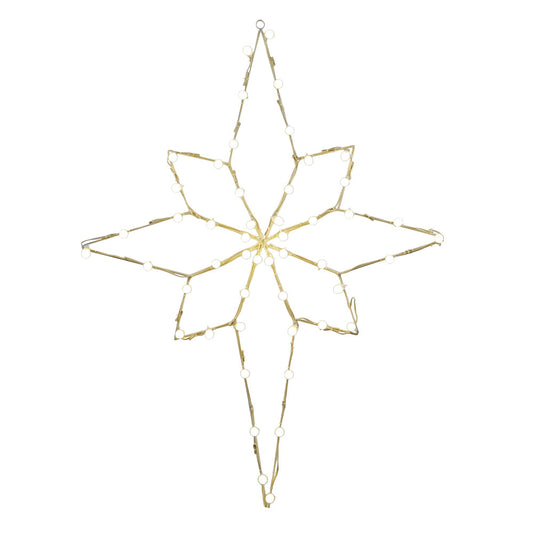 Vickerman 48" C7  Bethlehem Star Wire Silhouette. Comes with clear lights.
