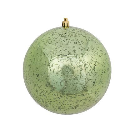 Vickerman 6" Celadon Shiny Mercury Ball Ornament 4 per Bag